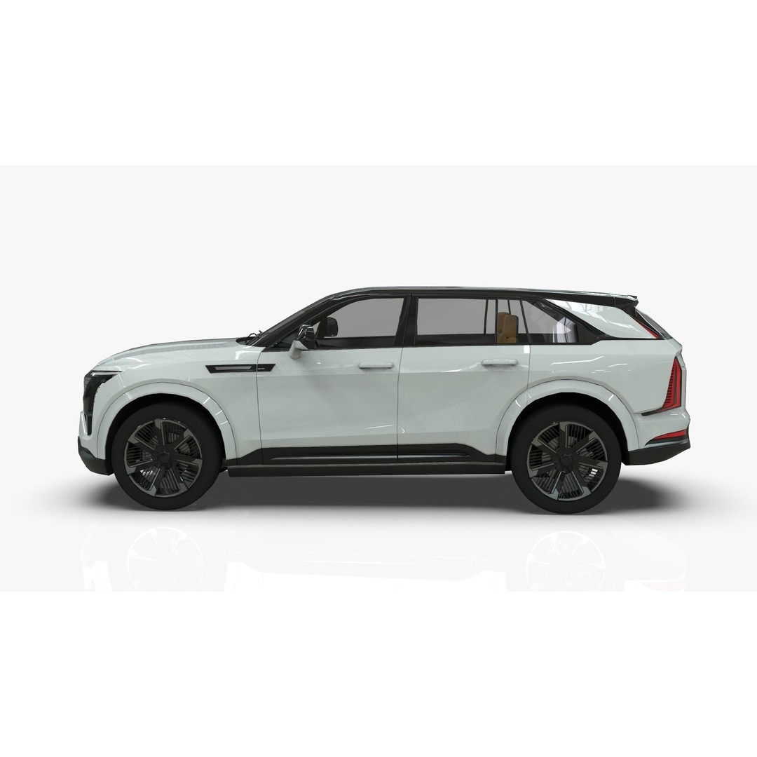 Cadillac Escalade IQ 2024 3D Model – Low Poly Game Asset, Blender - View 3