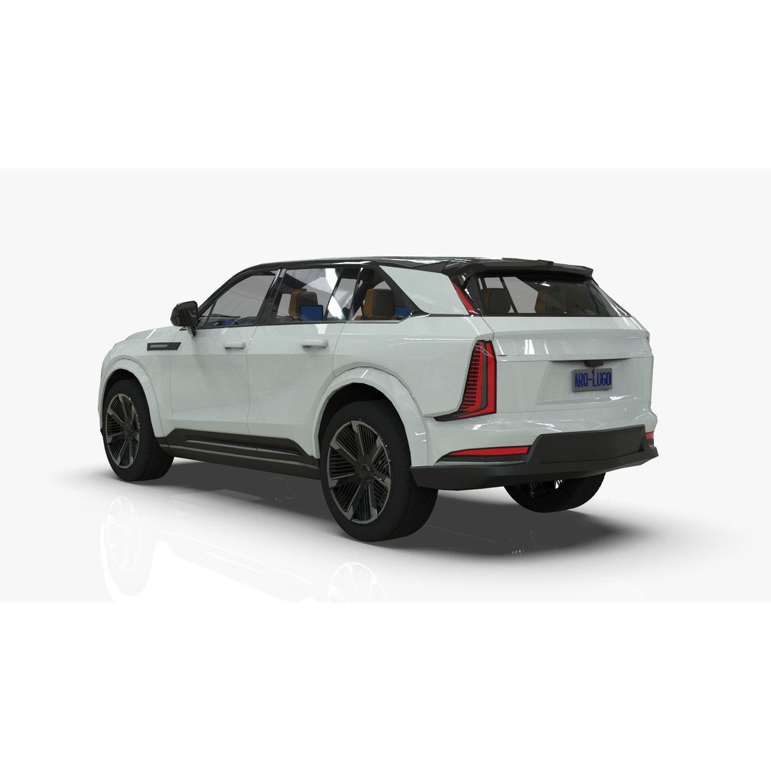 Cadillac Escalade IQ 2024 3D Model – Low Poly Game Asset, Blender - View 4