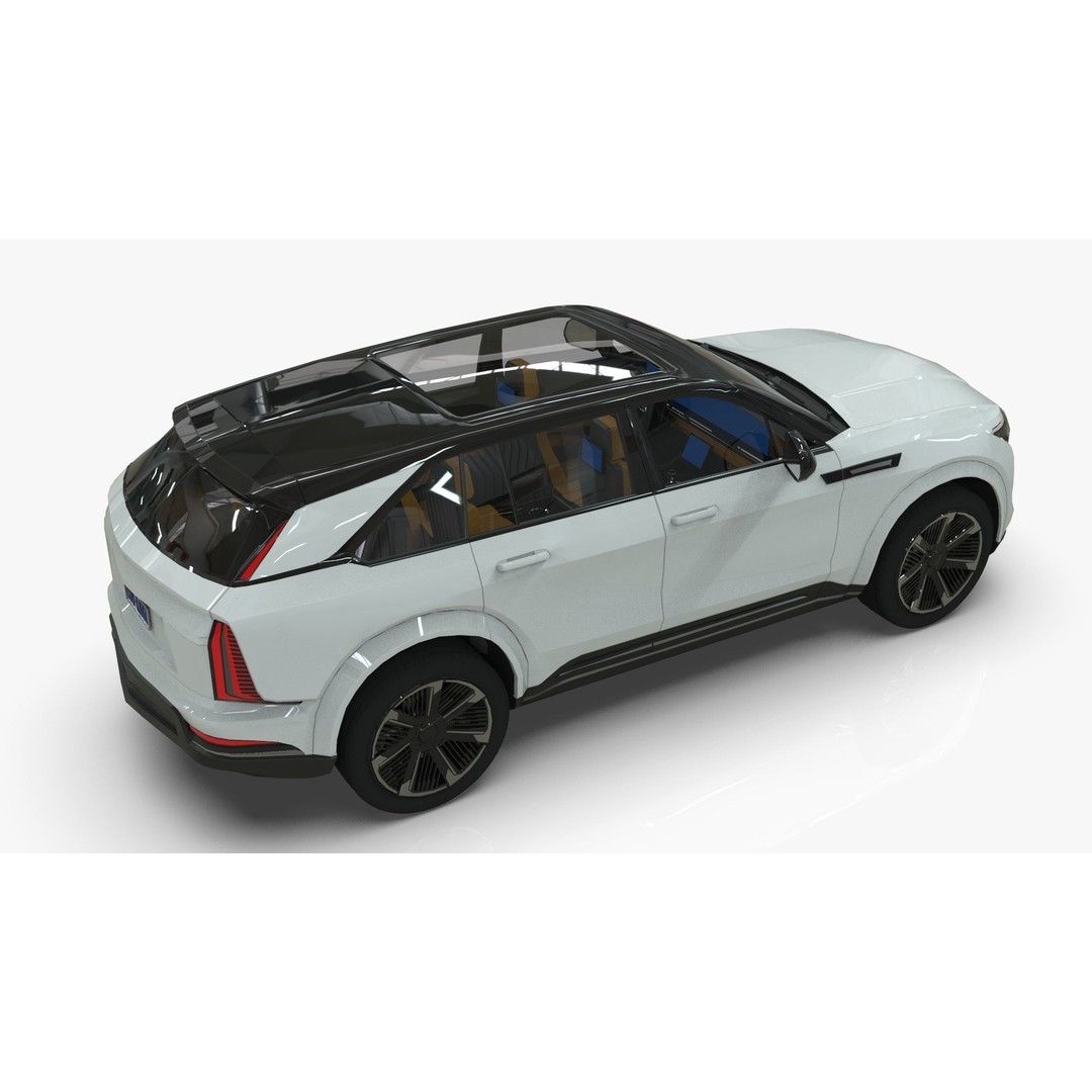 Cadillac Escalade IQ 2024 3D Model – Low Poly Game Asset, Blender - View 6