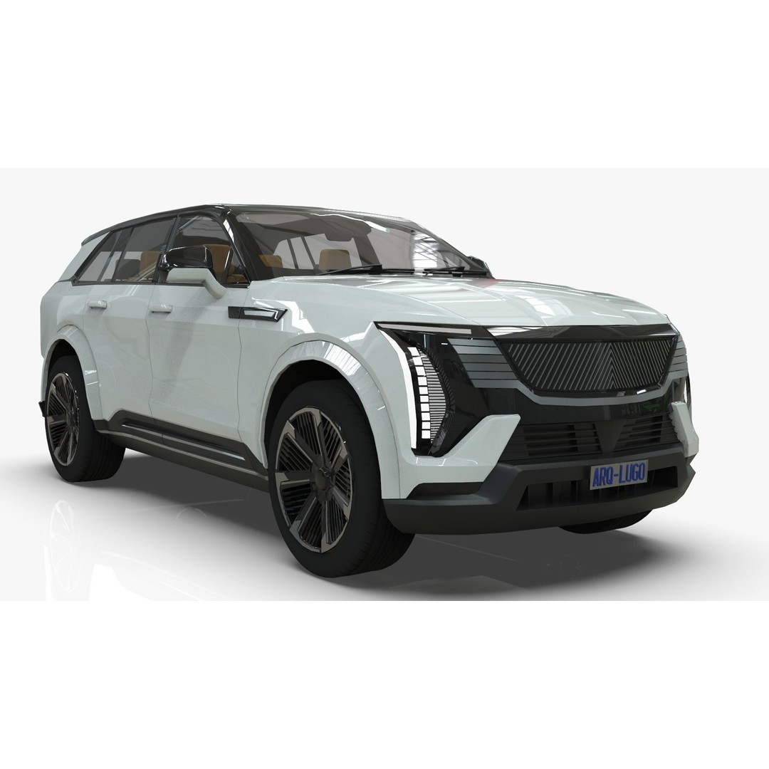 Cadillac Escalade IQ 2024 3D Model – Low Poly Game Asset, Blender - View 7