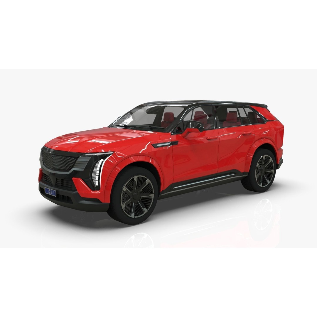 Cadillac Escalade IQ 2024 3D Model – Low Poly Game Asset, Blender - View 8