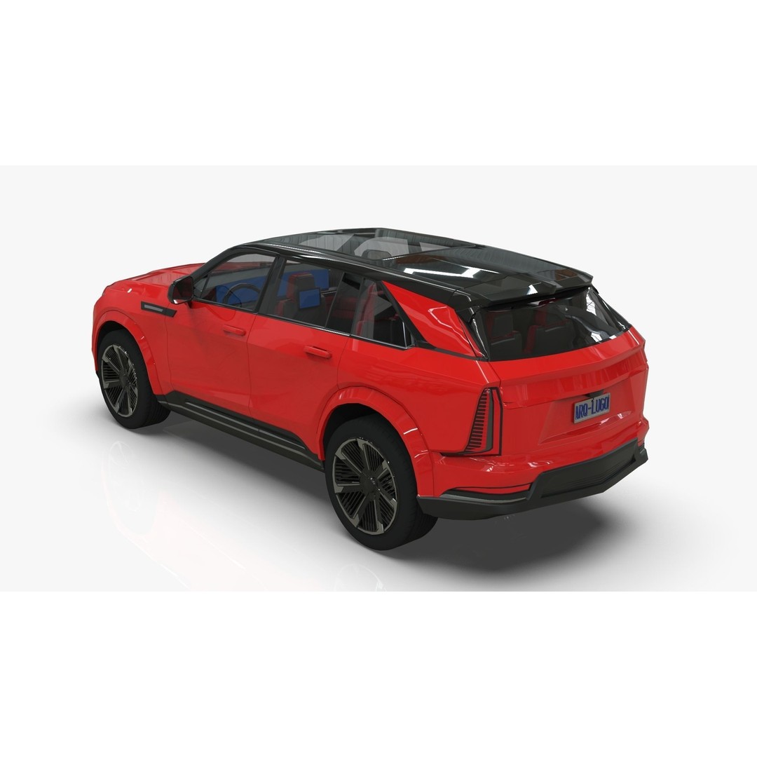 Cadillac Escalade IQ 2024 3D Model – Low Poly Game Asset, Blender - View 9