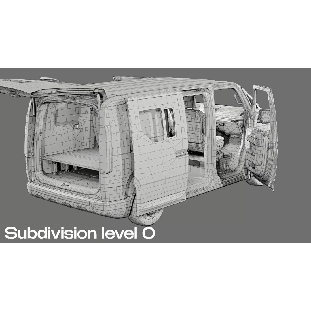 2026 KIA PV5 Passenger 3D Model – High-Detail Interior, Game Ready - View 28