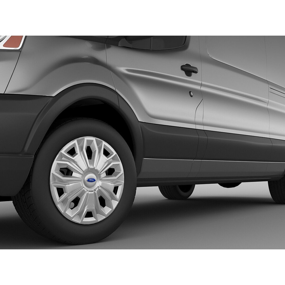 Panel Van Transit Maxi 2014 3D Model – High Poly Cargo Vehicle, FBX & OBJ - View 13