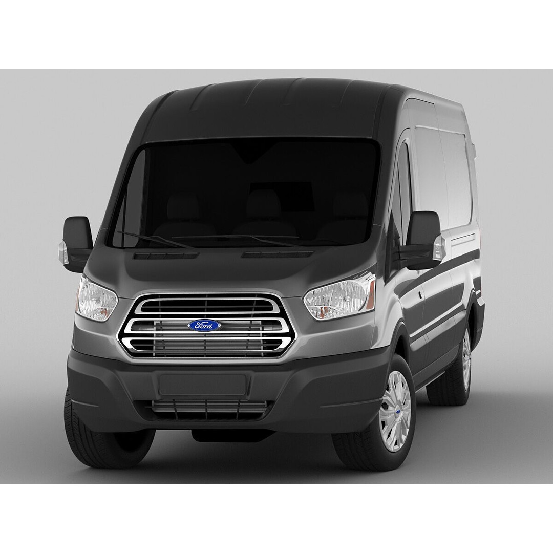 Panel Van Transit Maxi 2014 3D Model – High Poly Cargo Vehicle, FBX & OBJ - View 16