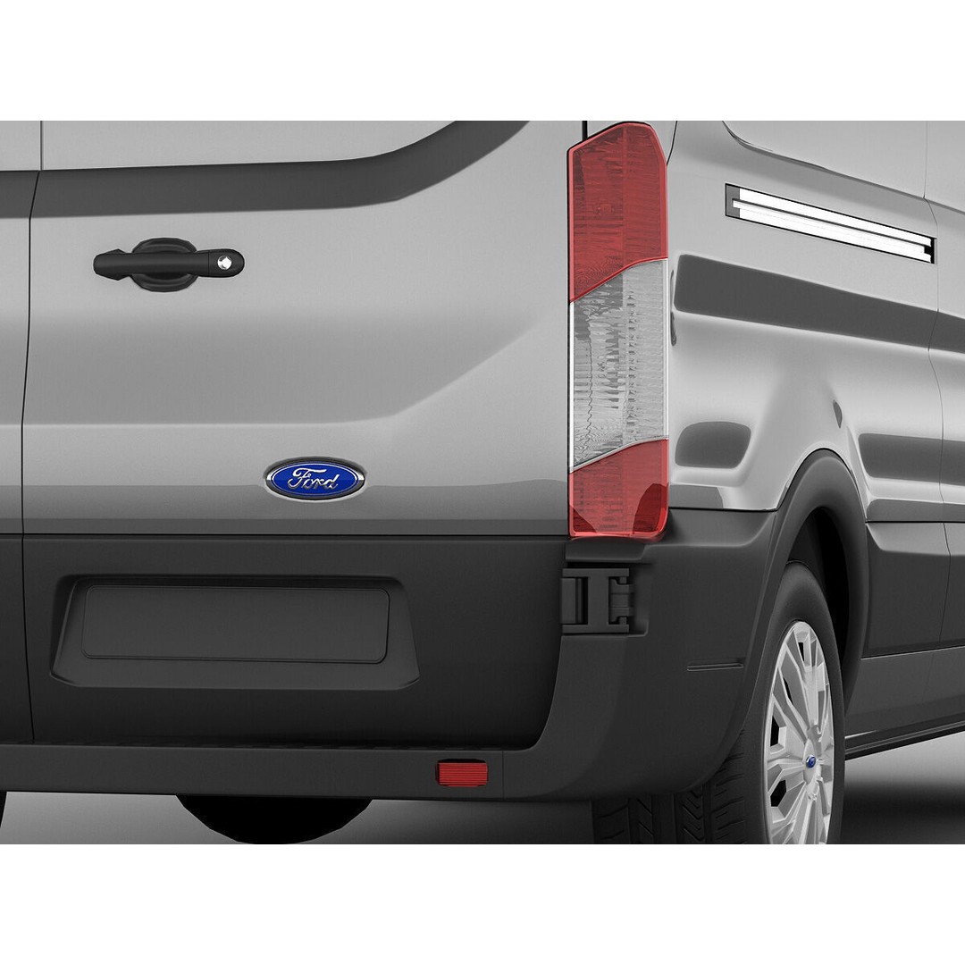 Panel Van Transit Maxi 2014 3D Model – High Poly Cargo Vehicle, FBX & OBJ - View 7