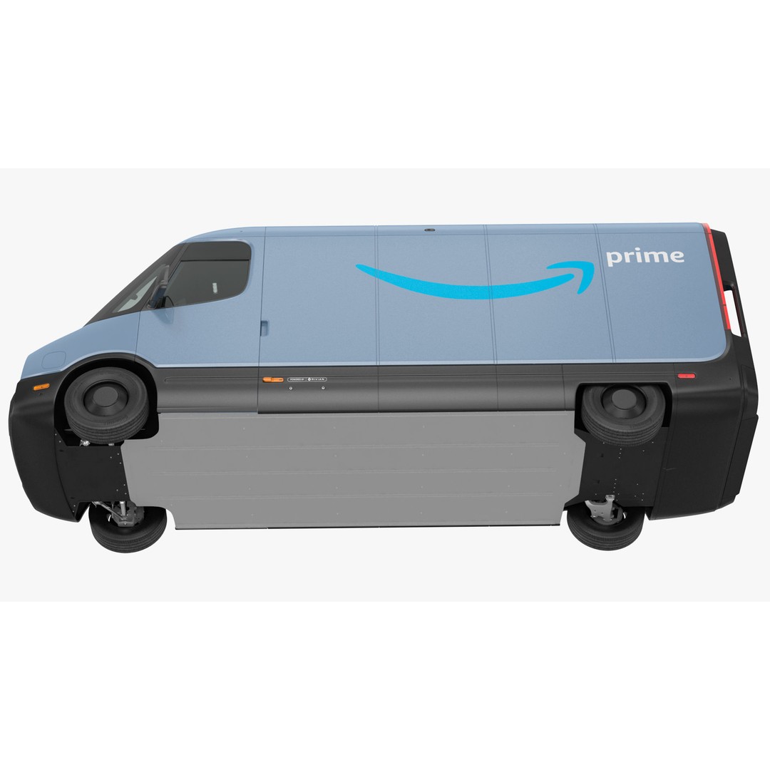 Amazon Electric Delivery Van 3D Model – High Poly PBR Asset, FBX, Blender - View 15