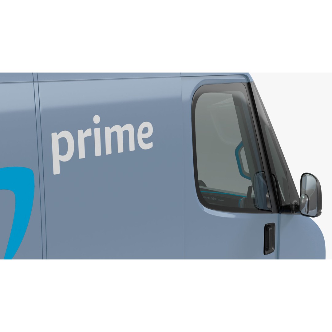 Amazon Electric Delivery Van 3D Model – High Poly PBR Asset, FBX, Blender - View 25