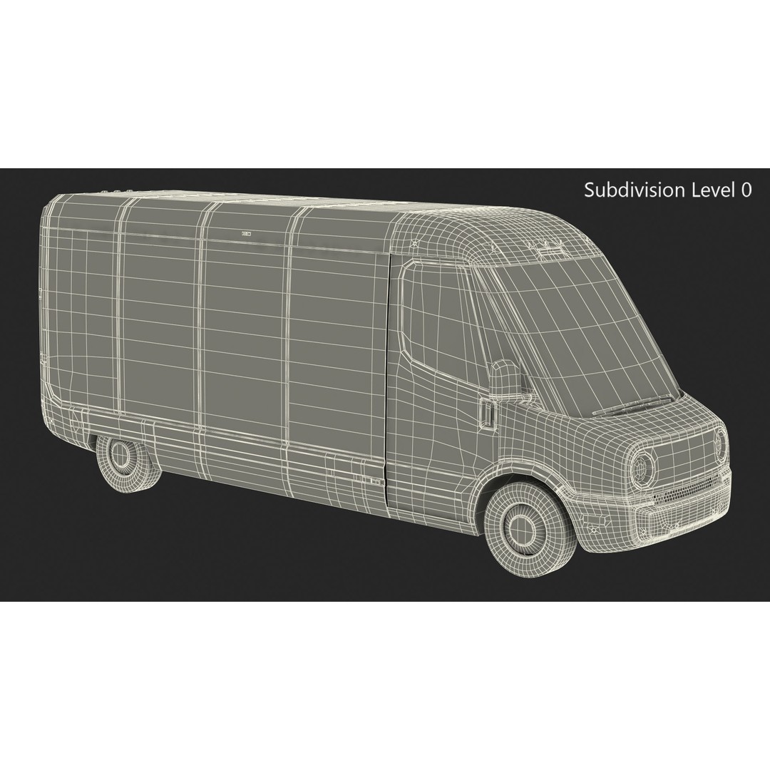 Amazon Electric Delivery Van 3D Model – High Poly PBR Asset, FBX, Blender - View 30