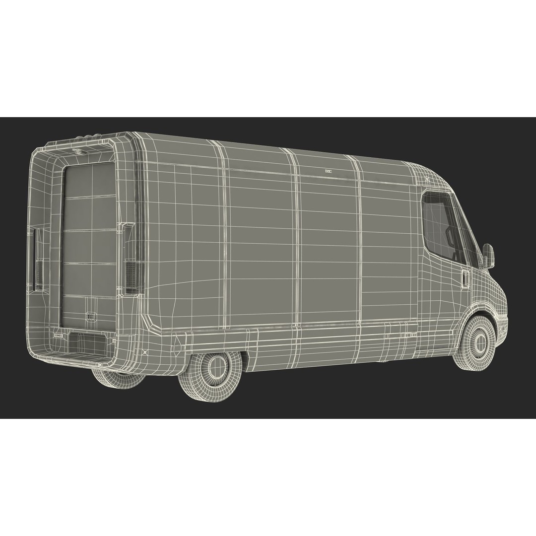 Amazon Electric Delivery Van 3D Model – High Poly PBR Asset, FBX, Blender - View 35