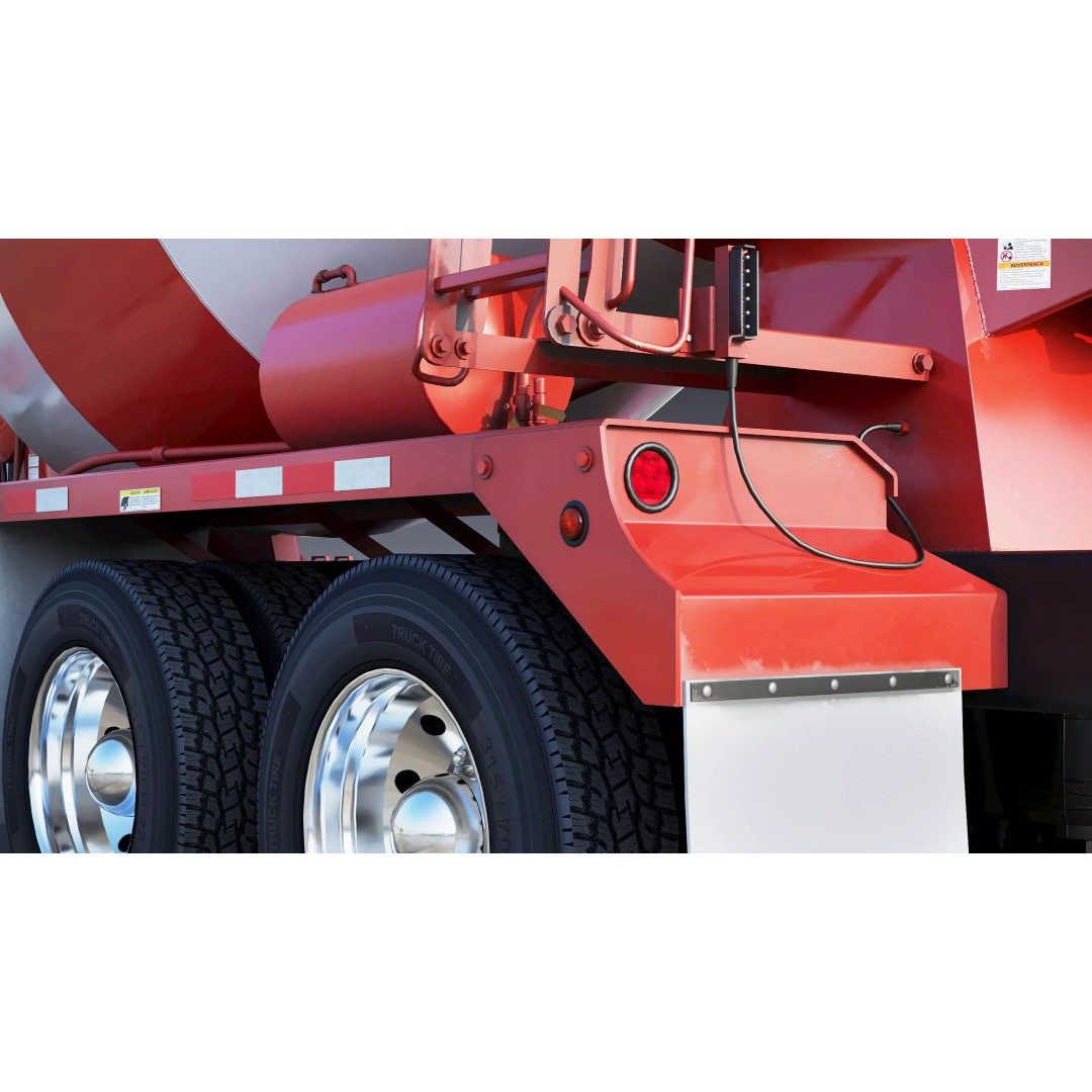 Kenworth T800 Concrete Mixer Truck 3D Model – Low Poly Game Asset, FBX - View 25