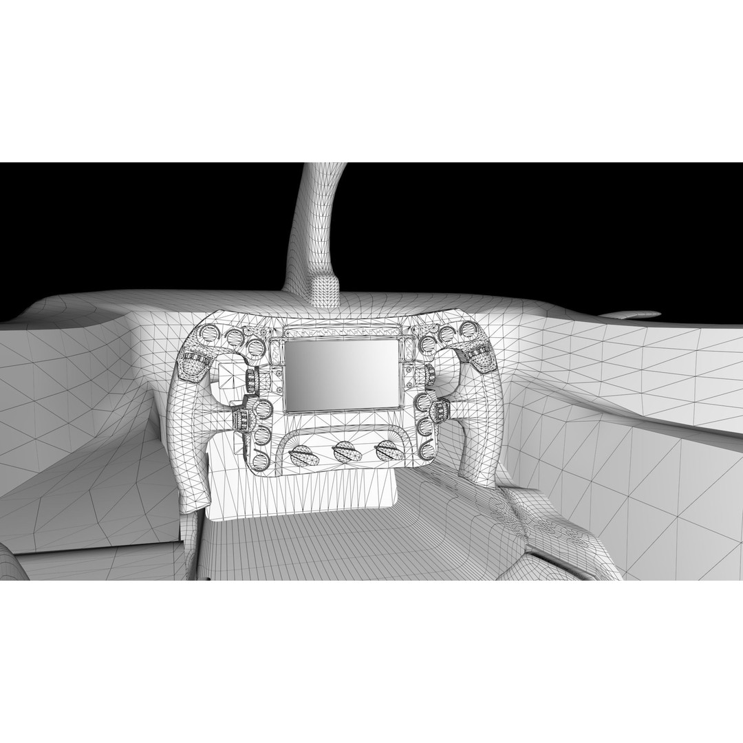 Mercedes W14 F1 3D Model – Rigged Game Ready Asset, FBX, OBJ