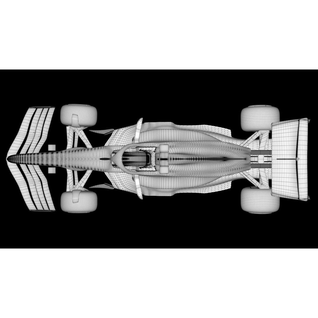 Mercedes W14 F1 3D Model – Rigged Game Ready Asset, FBX, OBJ - View 10
