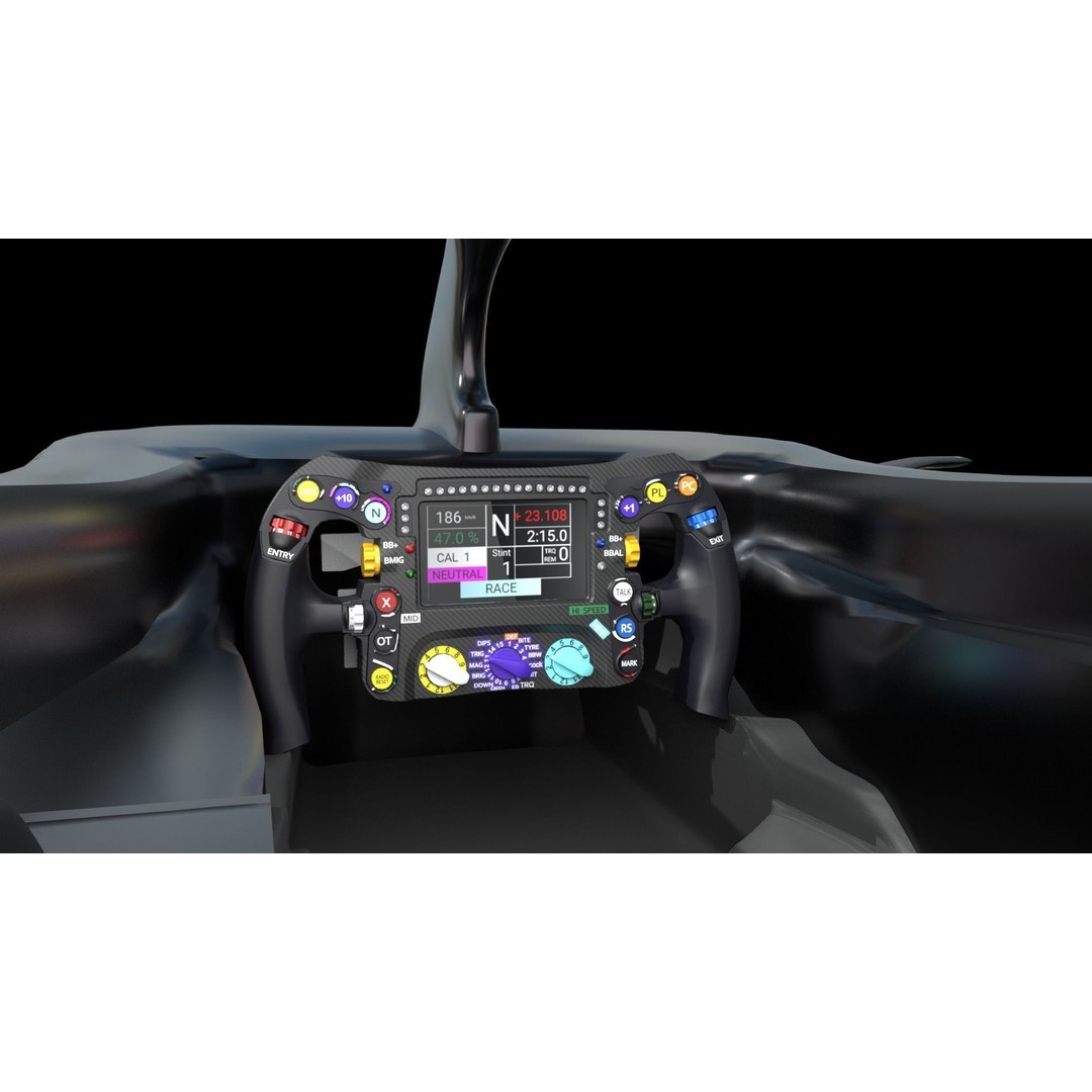 Mercedes W14 F1 3D Model – Rigged Game Ready Asset, FBX, OBJ - View 6