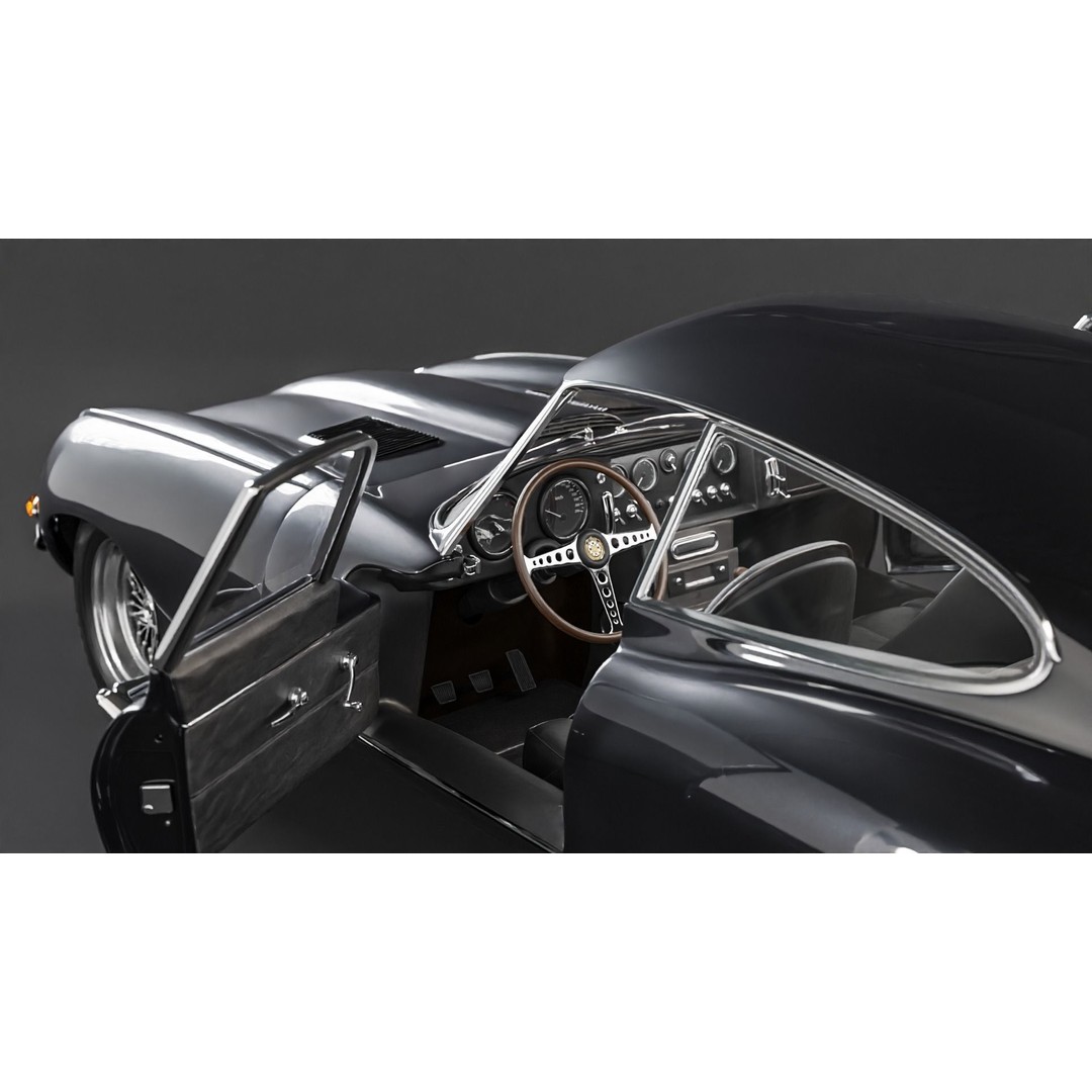Jaguar E-Type 3D Model – Low Poly Luxury Car, PBR Textures - View 4