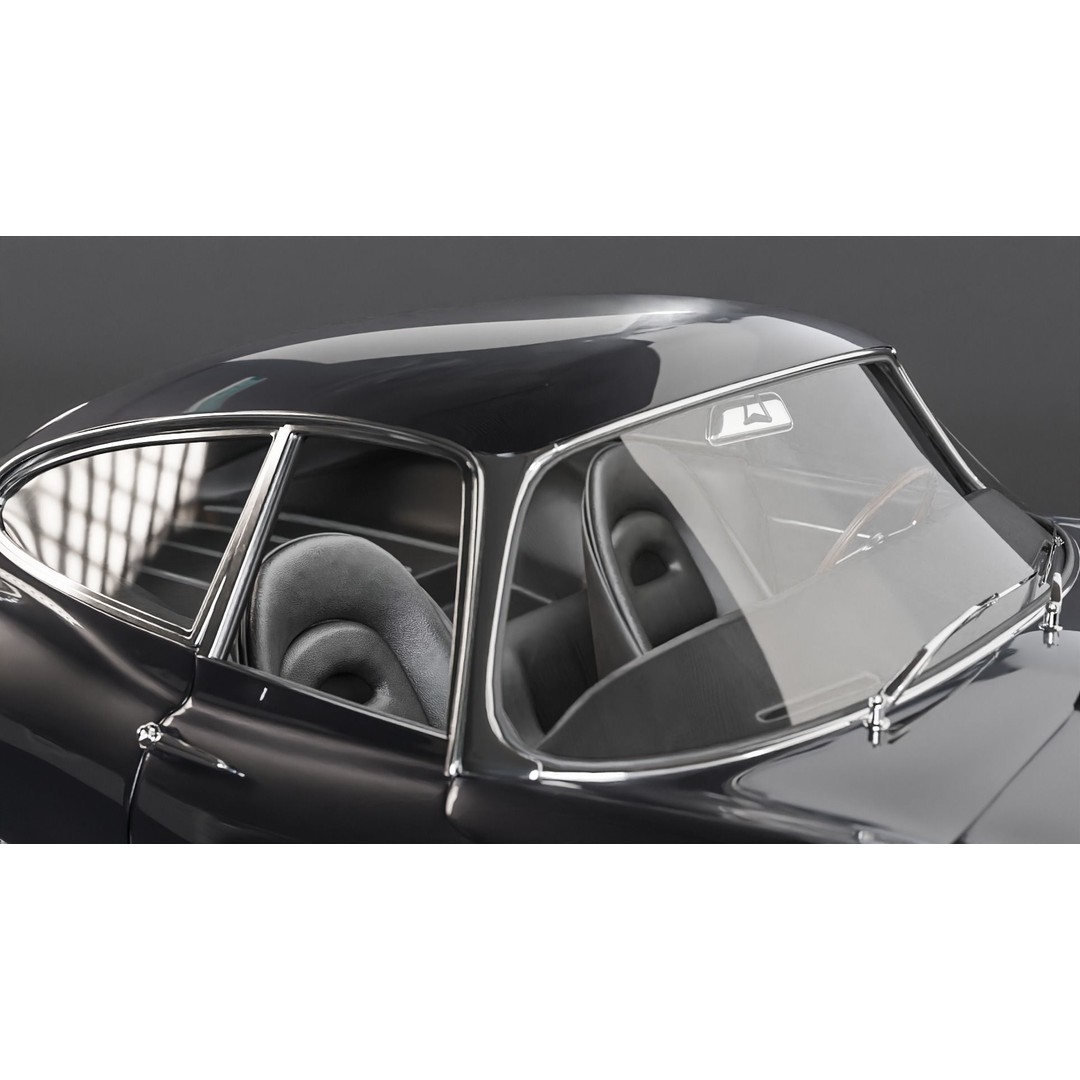 Jaguar E-Type 3D Model – Low Poly Luxury Car, PBR Textures - View 6