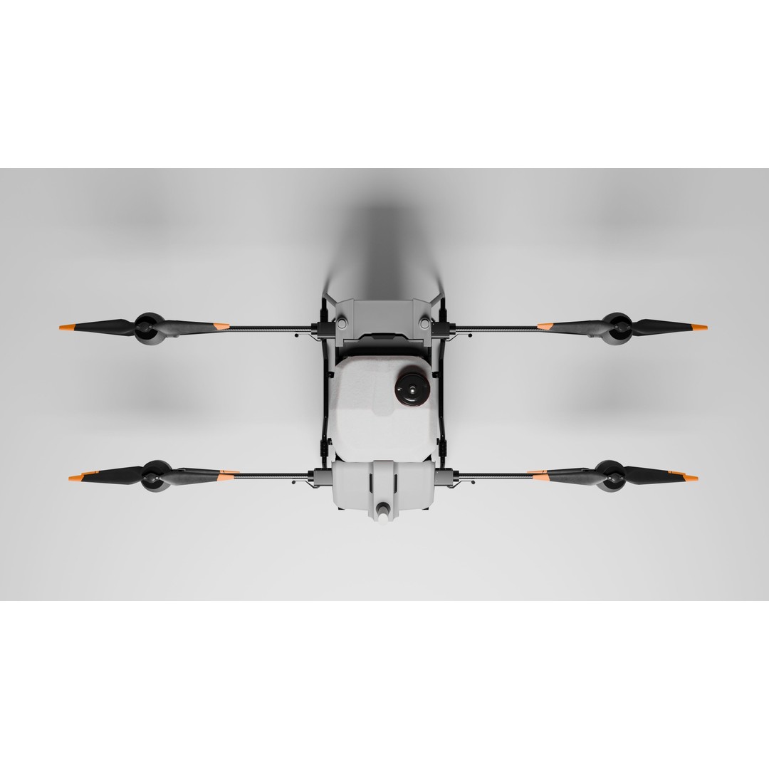 DJI Agras T40 Drone 3D Model – Rigged PBR Asset for Animation - View 4