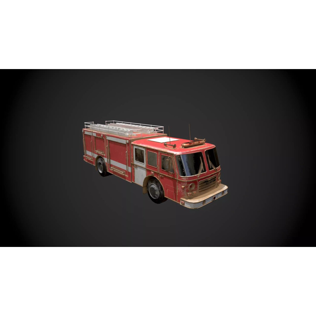 Abandoned Vehicles 3D Model – Low Poly Asset Pack for Games, FBX, OBJ - View 15