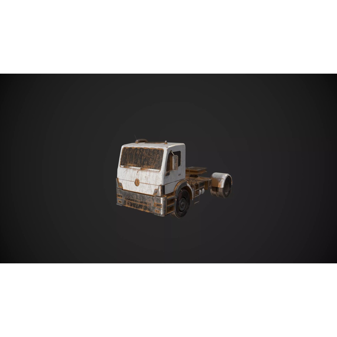Abandoned Vehicles 3D Model – Low Poly Asset Pack for Games, FBX, OBJ - View 27