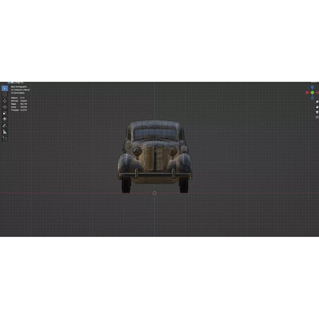Abandoned Vehicles 3D Model – Low Poly Asset Pack for Games, FBX, OBJ - View 69