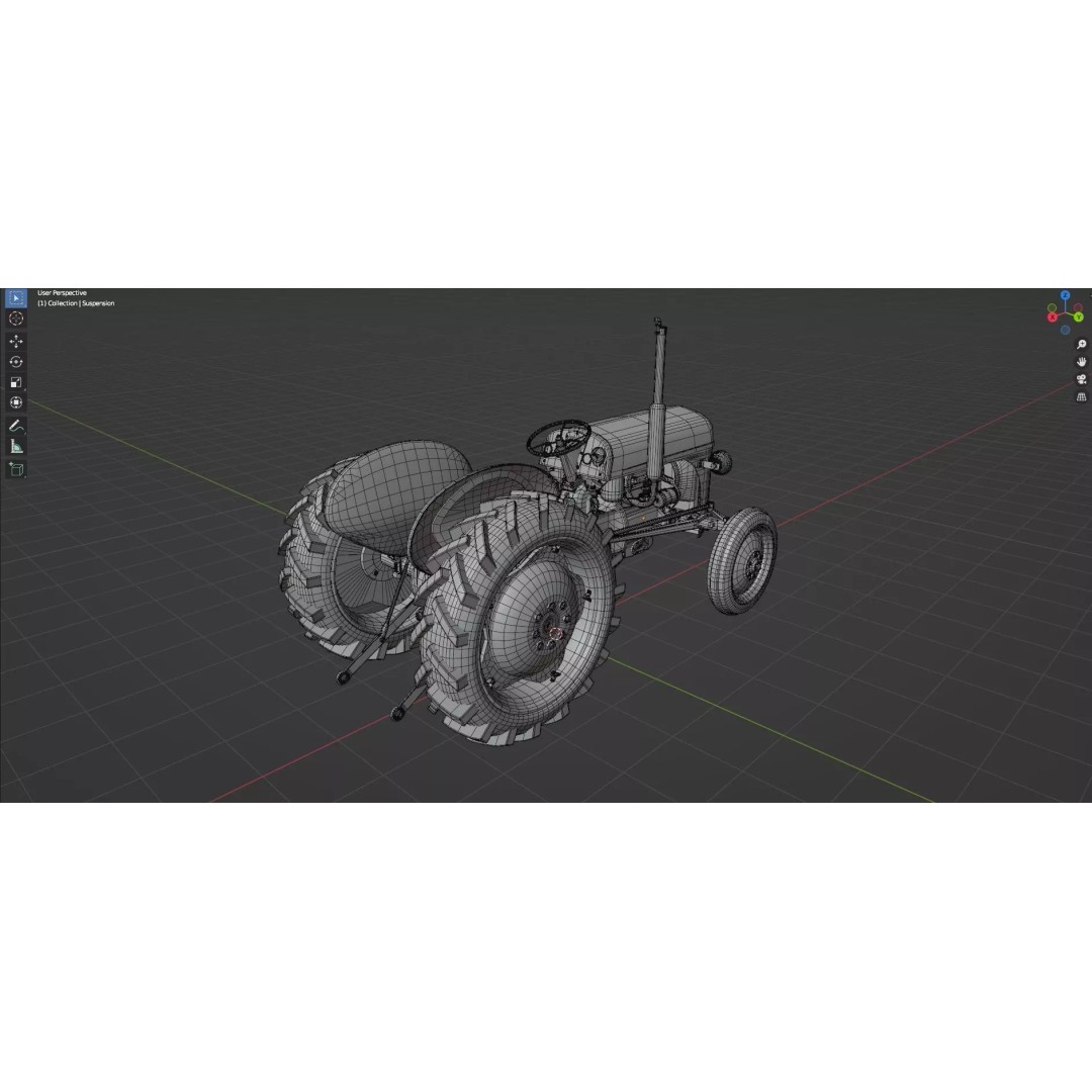 Abandoned Vehicles 3D Model – Low Poly Asset Pack for Games, FBX, OBJ - View 75