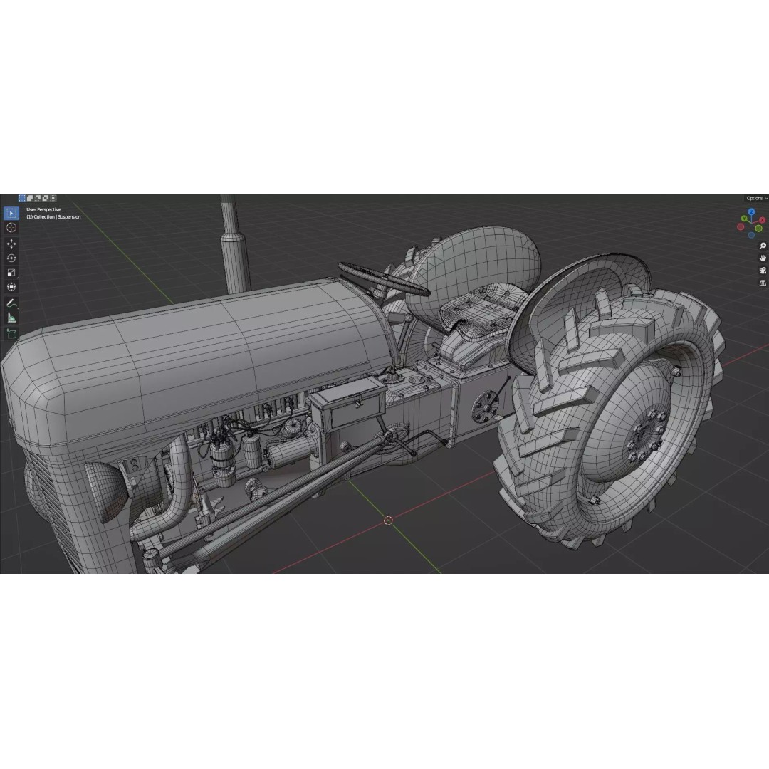 Abandoned Vehicles 3D Model – Low Poly Asset Pack for Games, FBX, OBJ - View 80