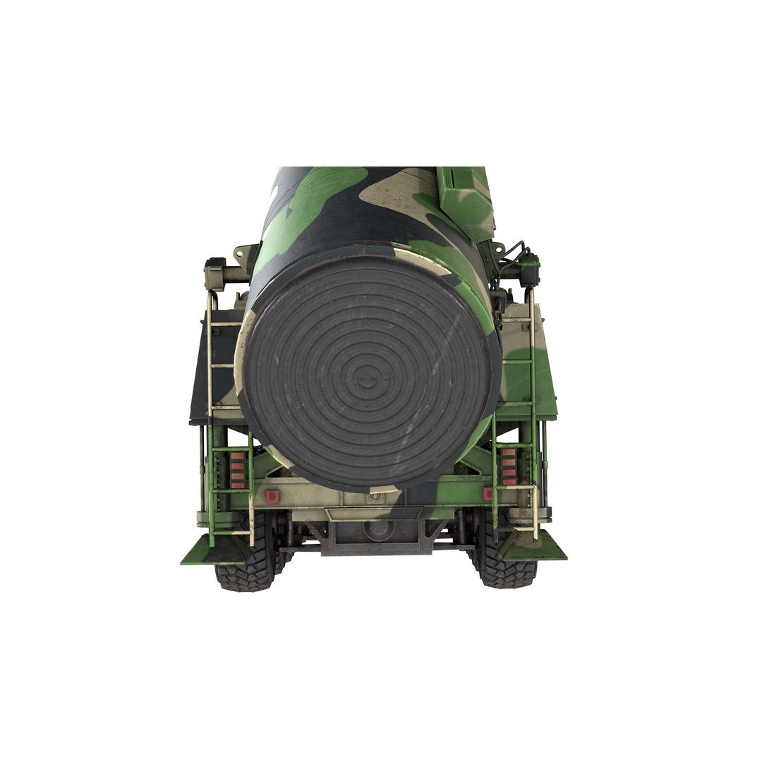 Dongfeng 41 ICBM 3D Model – Low Poly Military Vehicle, PBR Textures - View 13