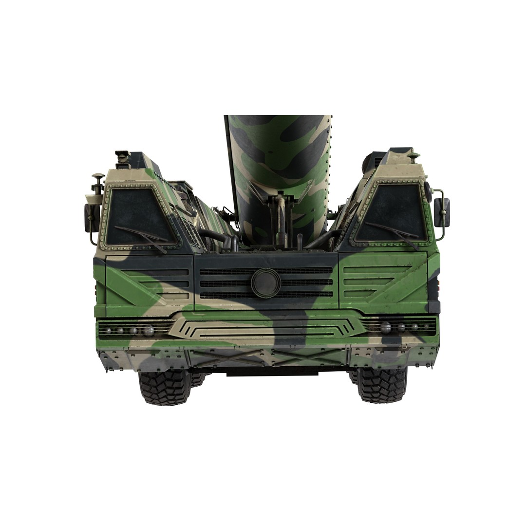 Dongfeng 41 ICBM 3D Model – Low Poly Military Vehicle, PBR Textures - View 14