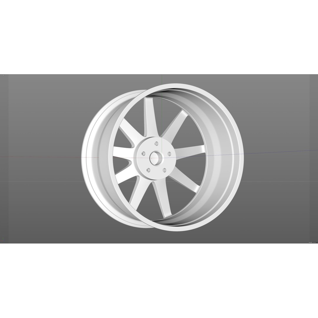 HRE TTR109 3D Model – Low Poly Vehicle Part, FBX, OBJ, Blender - View 16