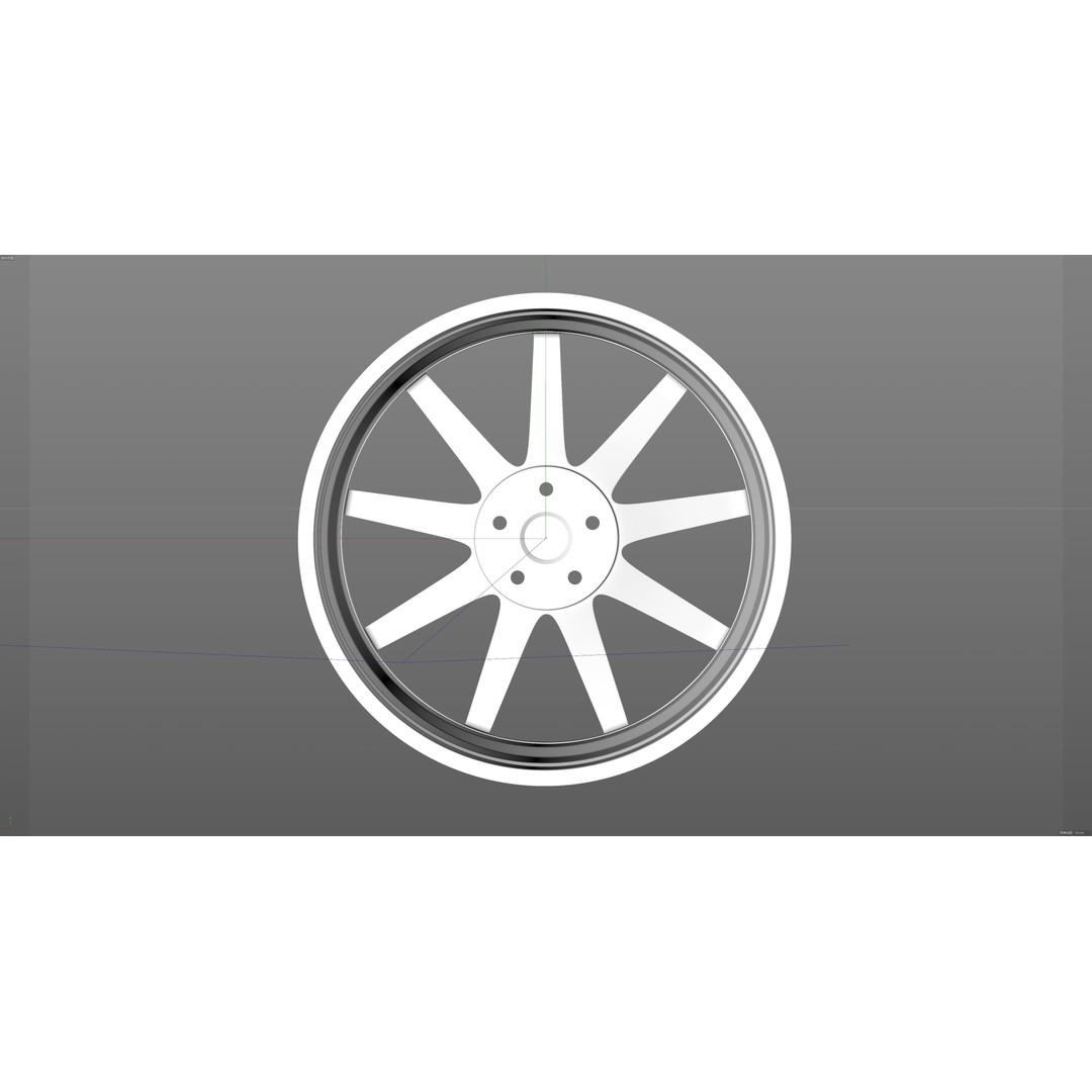 HRE TTR109 3D Model – Low Poly Vehicle Part, FBX, OBJ, Blender - View 17