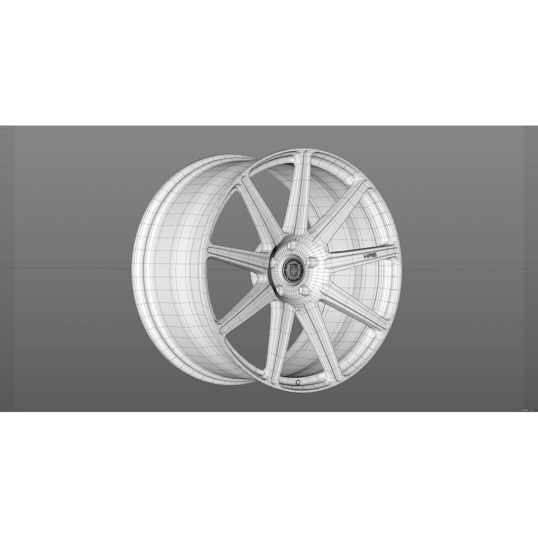 HRE TTR109 3D Model – Low Poly Vehicle Part, FBX, OBJ, Blender - View 26