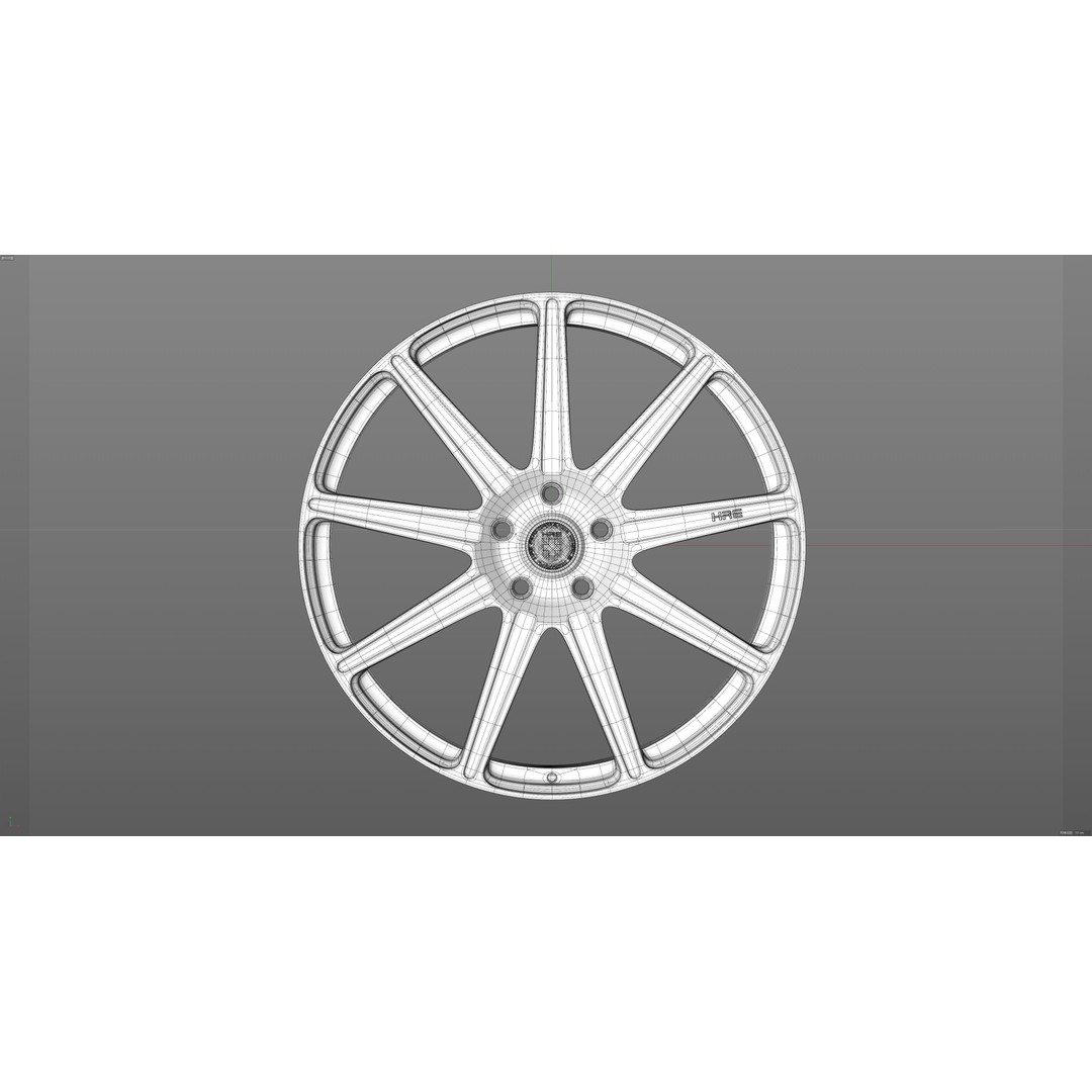HRE TTR109 3D Model – Low Poly Vehicle Part, FBX, OBJ, Blender - View 27