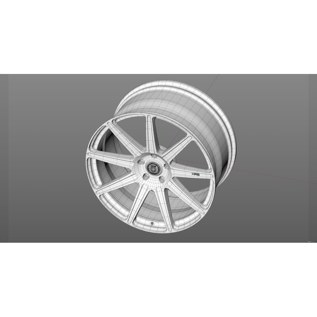 HRE TTR109 3D Model – Low Poly Vehicle Part, FBX, OBJ, Blender - View 28