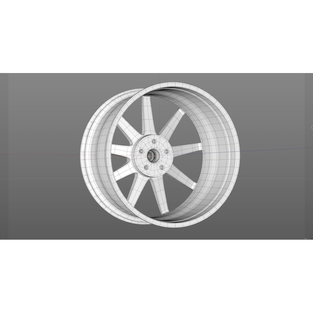 HRE TTR109 3D Model – Low Poly Vehicle Part, FBX, OBJ, Blender - View 29