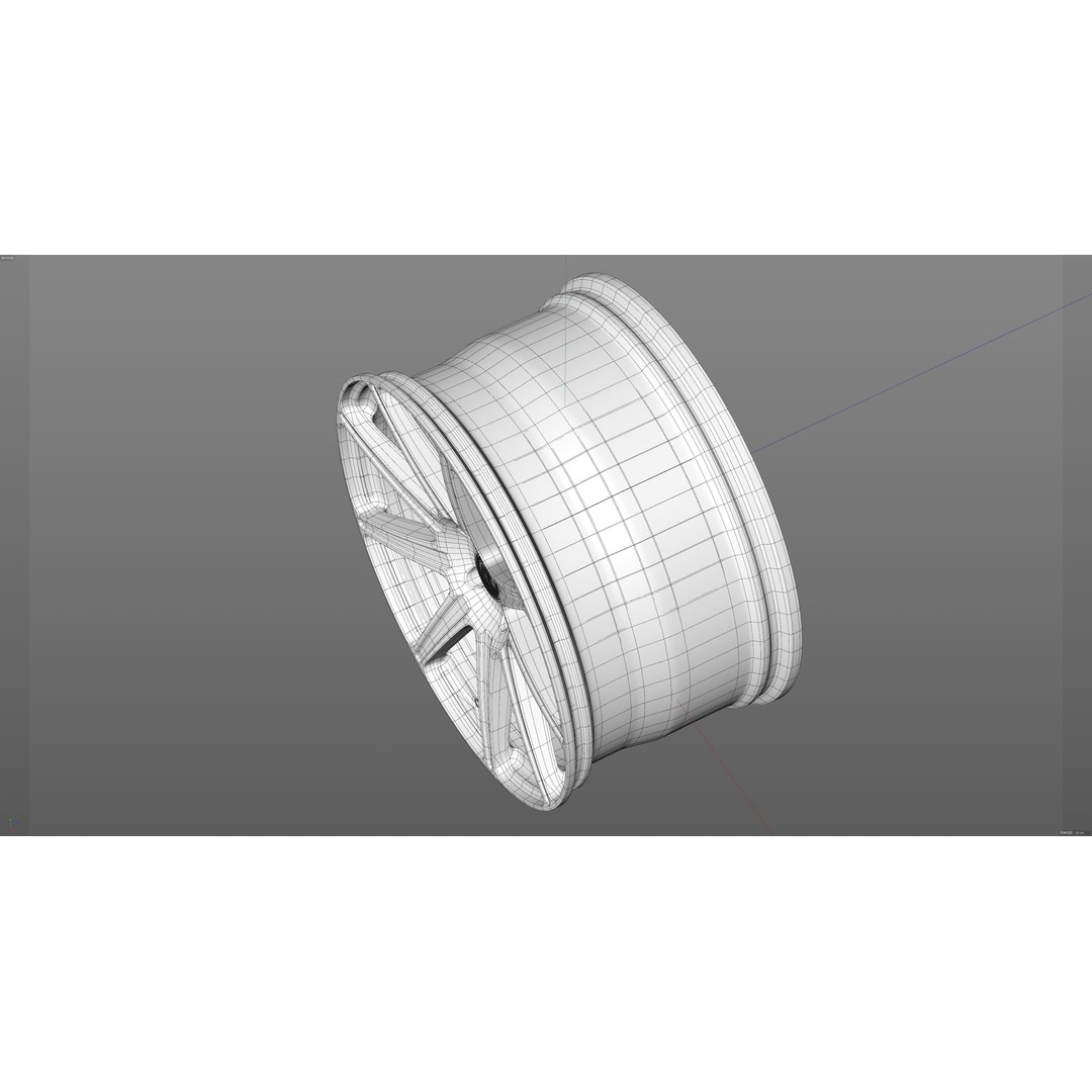 HRE TTR109 3D Model – Low Poly Vehicle Part, FBX, OBJ, Blender - View 31