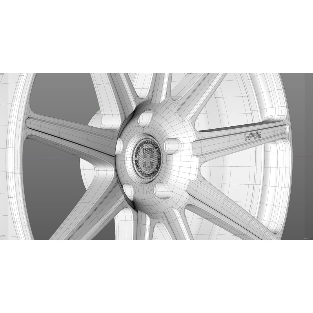 HRE TTR109 3D Model – Low Poly Vehicle Part, FBX, OBJ, Blender - View 34