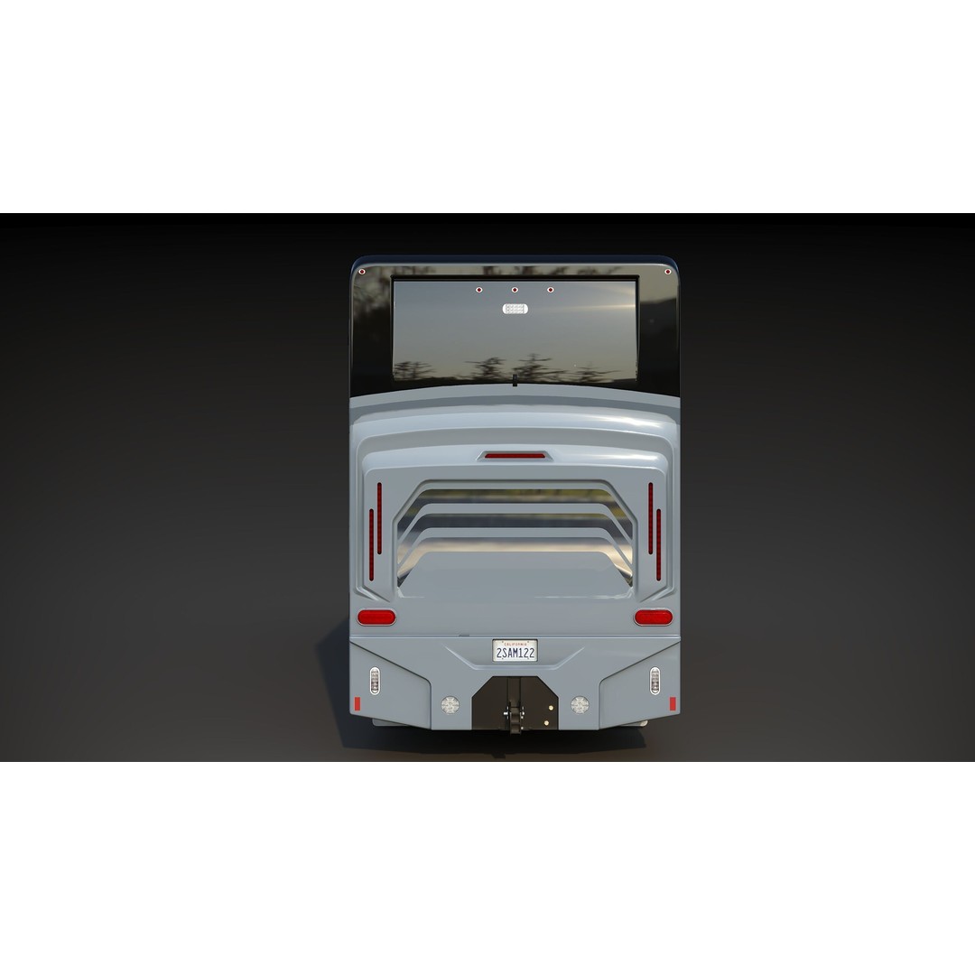 Cascadia Freightliner Motorhome 3D Model – Low Poly Game Asset, FBX, PBR - View 12