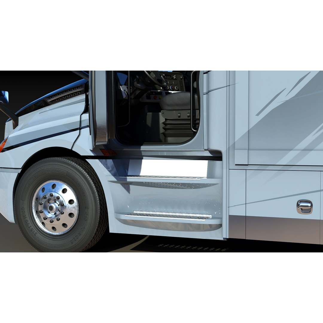 Cascadia Freightliner Motorhome 3D Model – Low Poly Game Asset, FBX, PBR - View 17