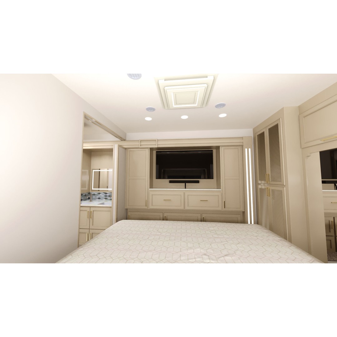 Cascadia Freightliner Motorhome 3D Model – Low Poly Game Asset, FBX, PBR - View 31
