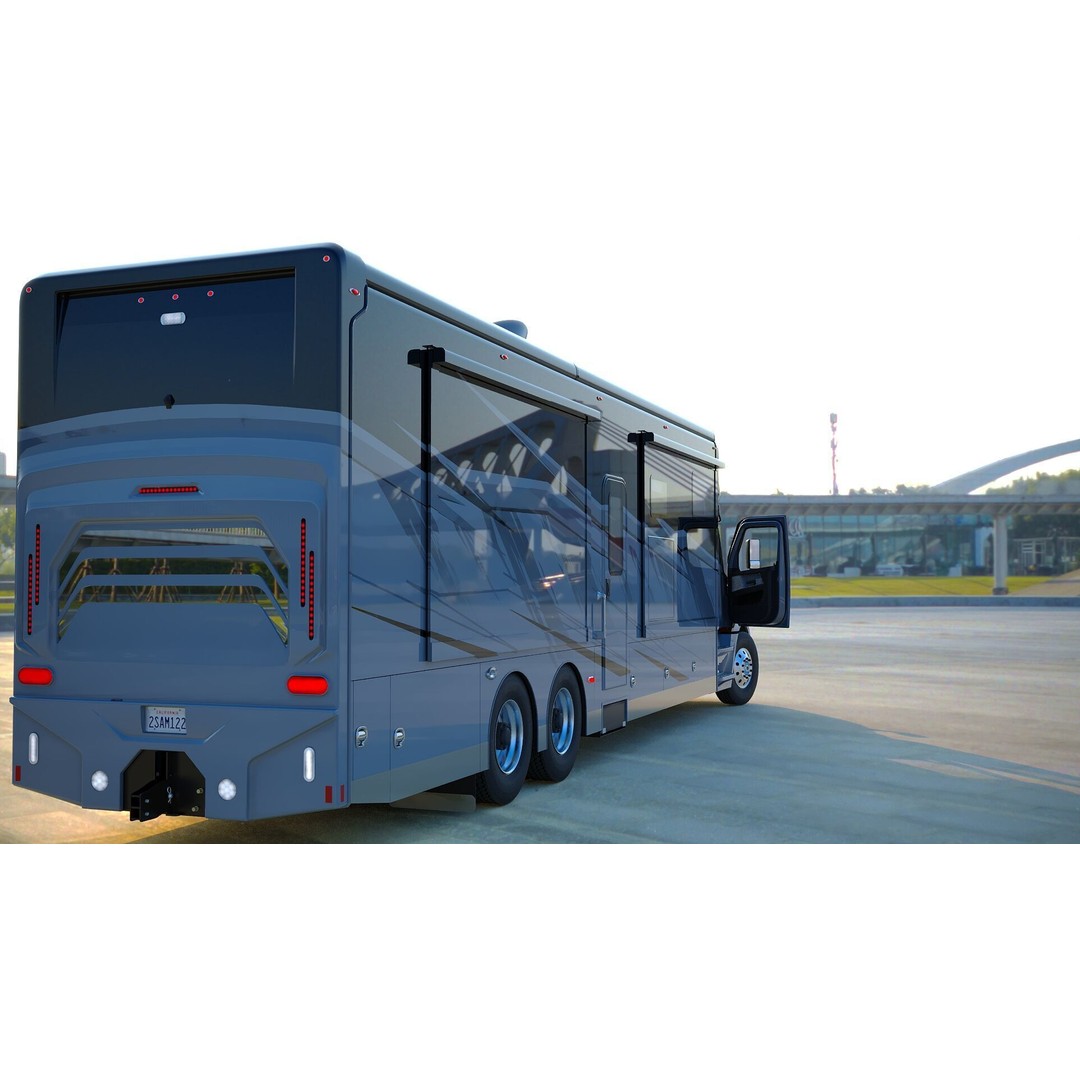 Cascadia Freightliner Motorhome 3D Model – Low Poly Game Asset, FBX, PBR - View 47