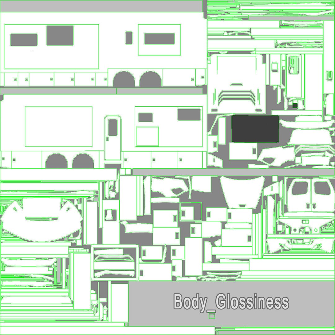Cascadia Freightliner Motorhome 3D Model – Low Poly Game Asset, FBX, PBR - View 65