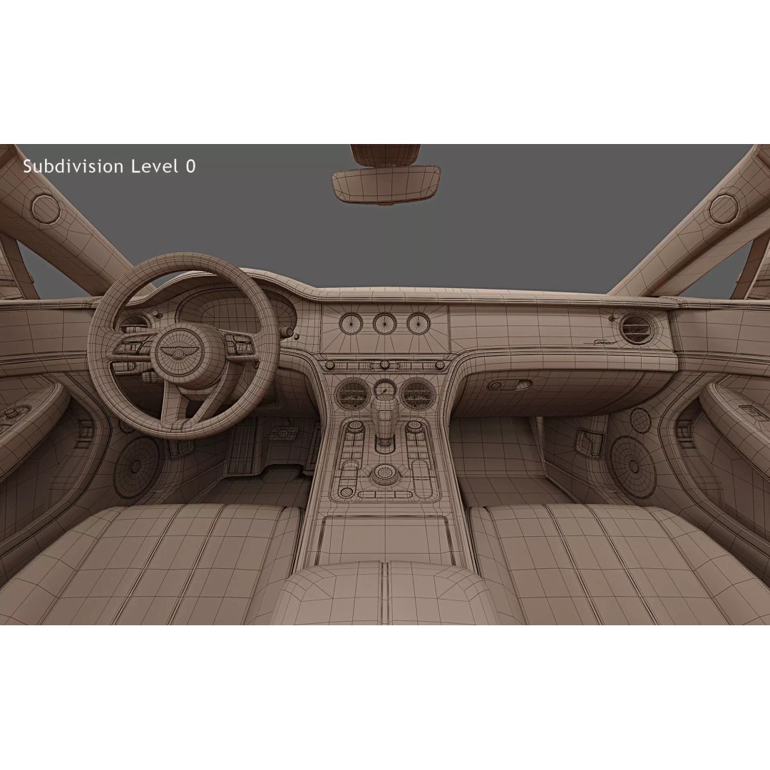 2025 Bentley Continental GT Speed 3D Model – High Poly Game Asset, FBX, OBJ - View 28