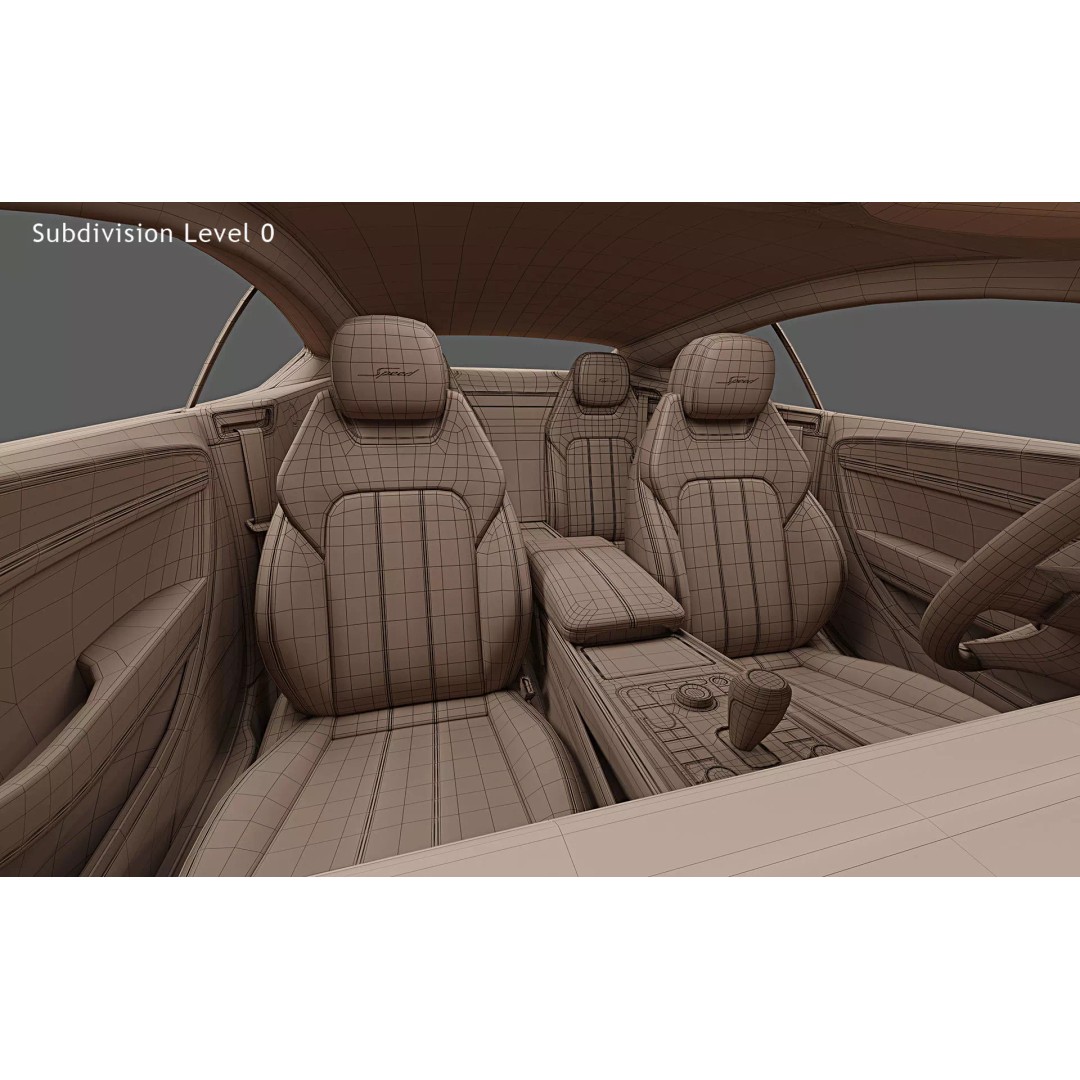 2025 Bentley Continental GT Speed 3D Model – High Poly Game Asset, FBX, OBJ - View 29