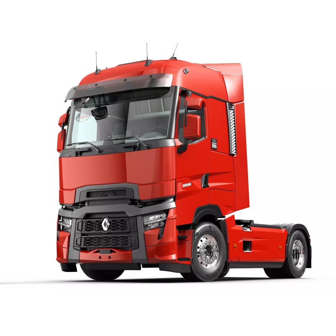 Renault T 2021 3D Model – Realistic Truck Asset with PBR Textures - View 2