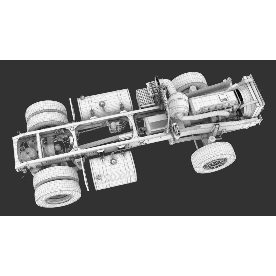 Renault T 2021 3D Model – Realistic Truck Asset with PBR Textures - View 29