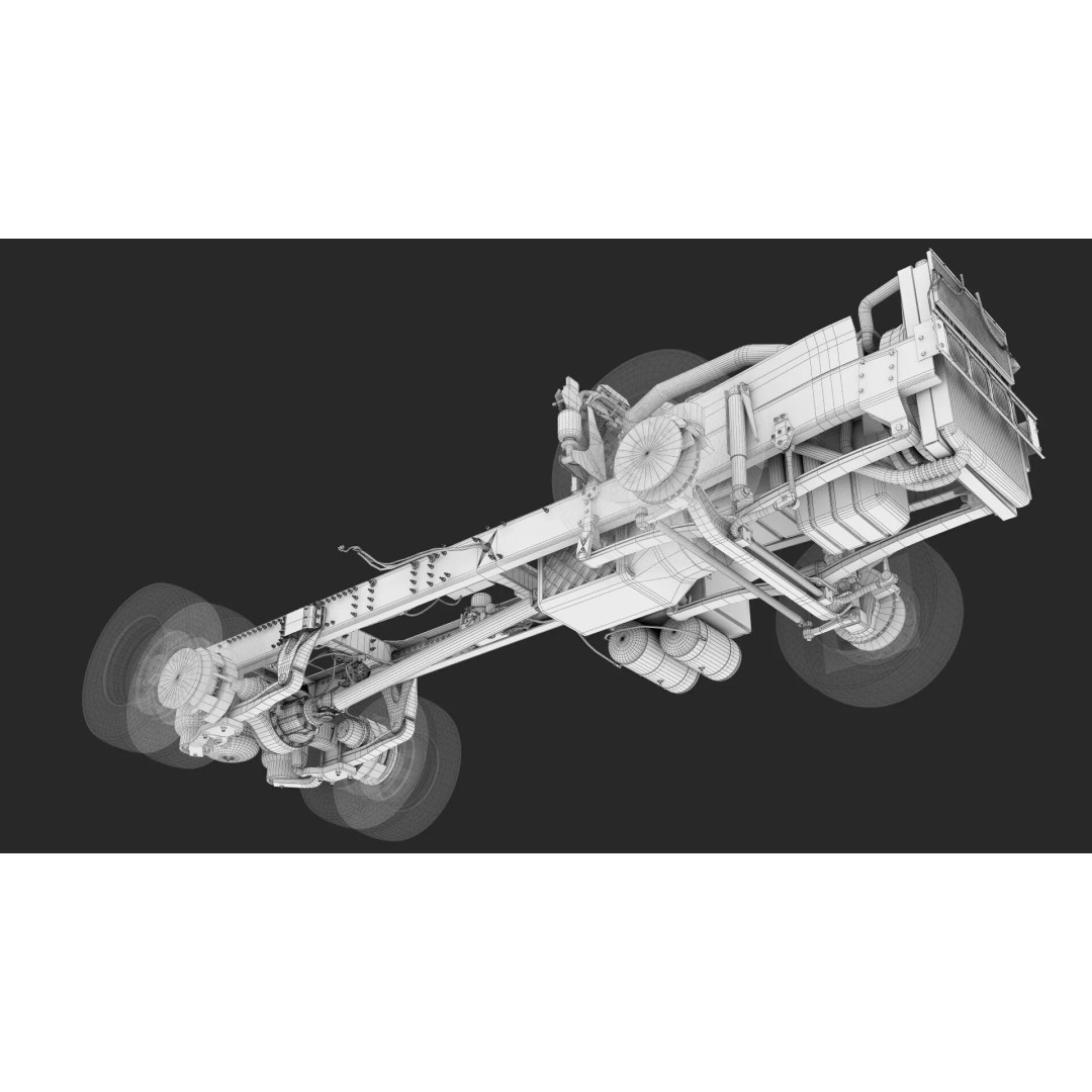 Renault T 2021 3D Model – Realistic Truck Asset with PBR Textures - View 30