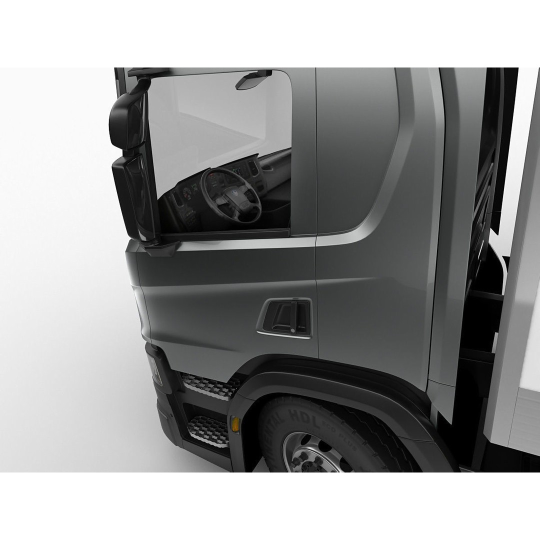Box Rigid Truck 3D Model – Realistic European Delivery Vehicle, FBX & OBJ - View 18