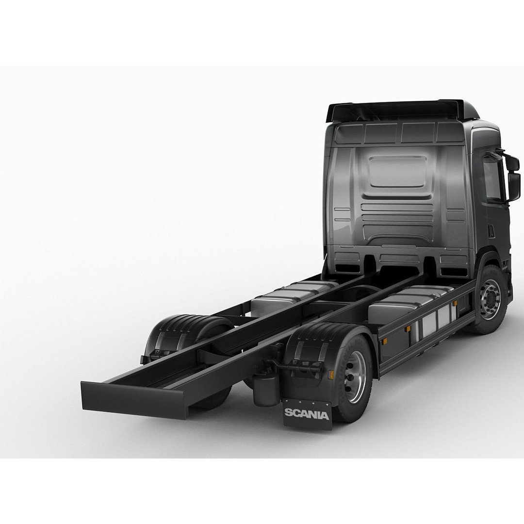 Box Rigid Truck 3D Model – Realistic European Delivery Vehicle, FBX & OBJ - View 5