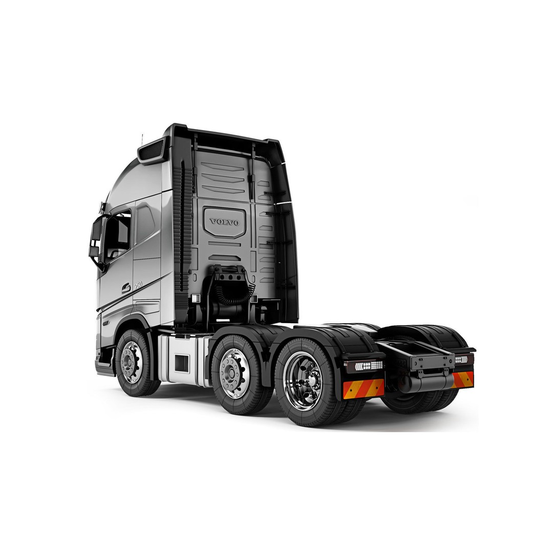 Volvo FH16 3D Model – High Poly Truck with PBR Textures, FBX - View 4