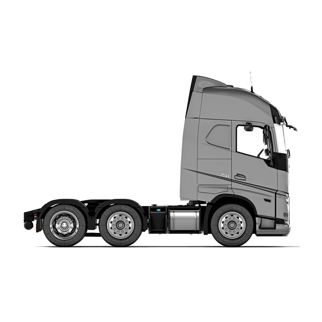 Volvo FH16 3D Model – High Poly Truck with PBR Textures, FBX - View 7